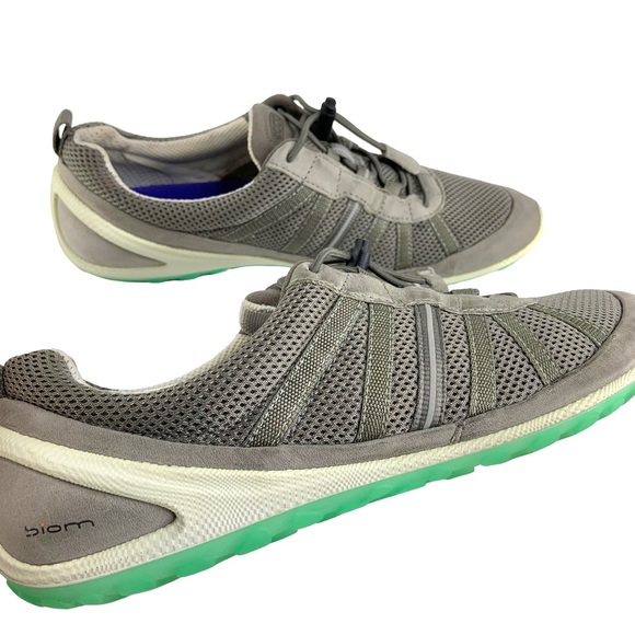 Ecco Biom Natural Motion Quick Lace Sneakers in Grey - Picture 2 of 7